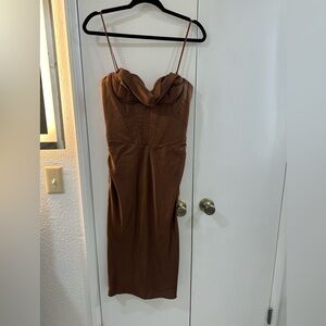 House of CB Myrna Dress - Chocolate